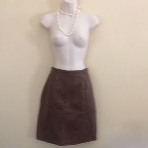 Lord & Taylor Soft Leather Skirt fully lined